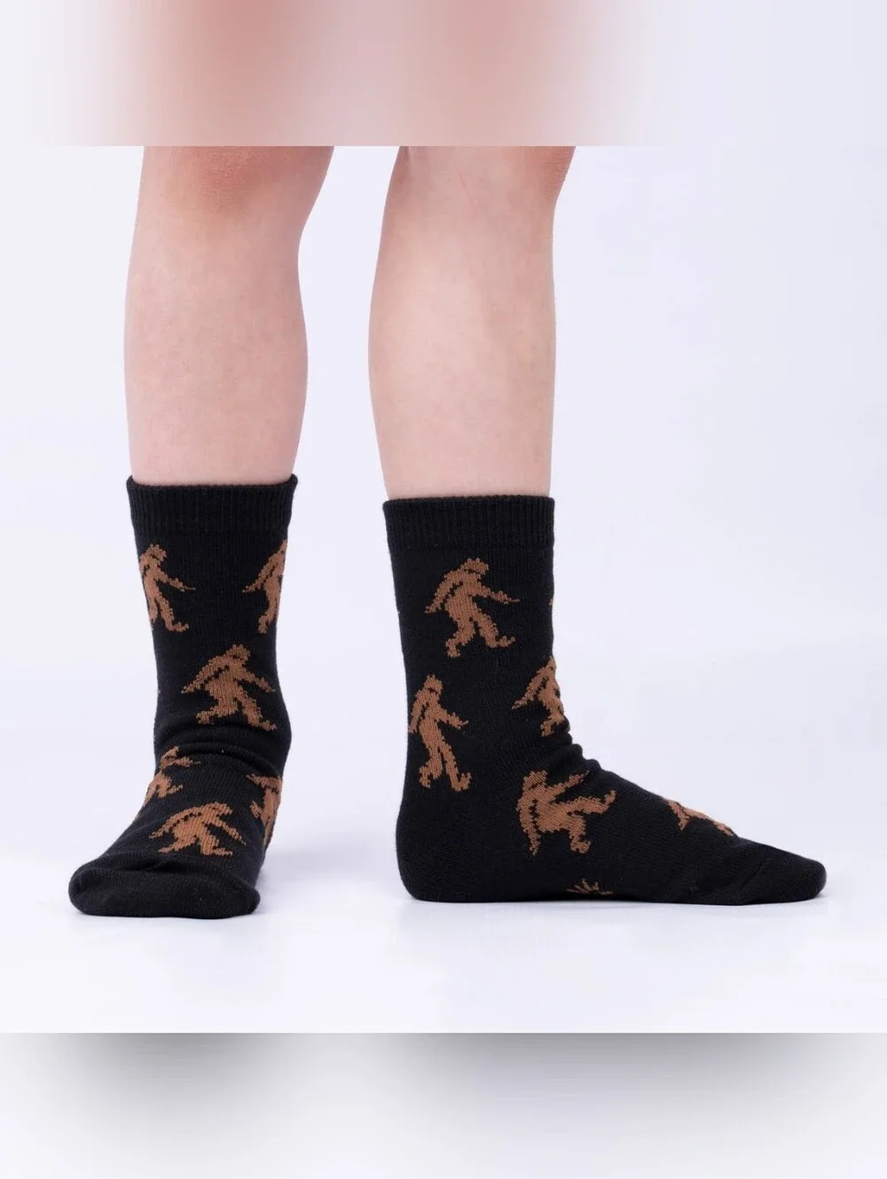 Sasquatch Campout Youth Crew Socks 3-Pack- Youth Shoe Size 8-13- NWT